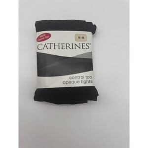 Catherines Plus Size Opaque Control Top Tights 1X-2X